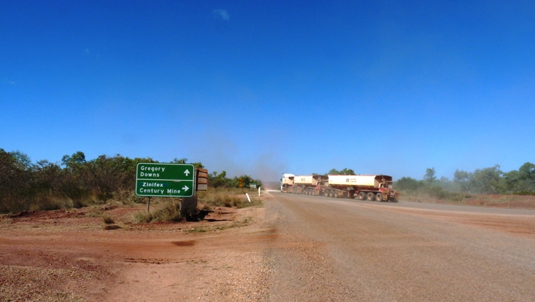 Straße von Adels Grove nach Gregory Downs